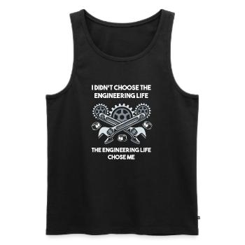 Ingenieur Student - Männer Premium Bio Tank Top - Schwarz - Vorne - Michal (187cm)