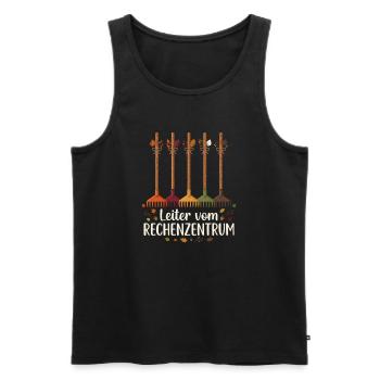 Rechenzentrum Gärtner Garten Gartenarbeit - Männer Premium Bio Tank Top - Schwarz - Vorne - Michal (187cm)