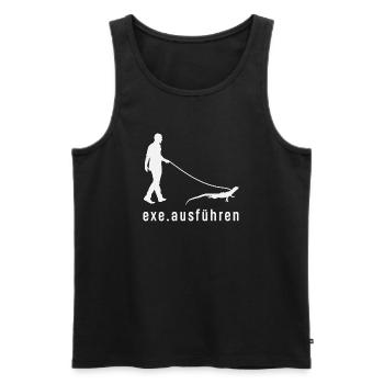 Exe Ausführen Informatiker - Männer Premium Bio Tank Top - Schwarz - Vorne - Michal (187cm)