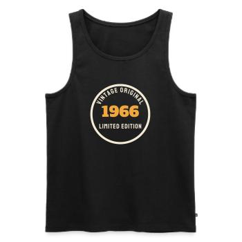 Vintage 1966 Original Limited Edition 60. Geburtst - Männer Premium Bio Tank Top - Schwarz - Vorne - Michal (187cm)