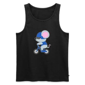 Maus Fahrrad - Männer Premium Bio Tank Top - Schwarz - Vorne - Michal (187cm)
