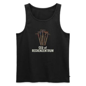 Leiter Vom Rechenzentrum Gartenarbeit Gärtner - Männer Premium Bio Tank Top - Schwarz - Vorne - Michal (187cm)