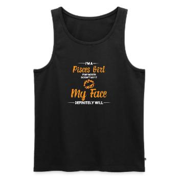 Sternzeichen Fische - Männer Premium Bio Tank Top - Schwarz - Vorne - Michal (187cm)