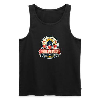 Familienbande Laut Lieb Unzertrennlich - Männer Premium Bio Tank Top - Schwarz - Vorne - Michal (187cm)