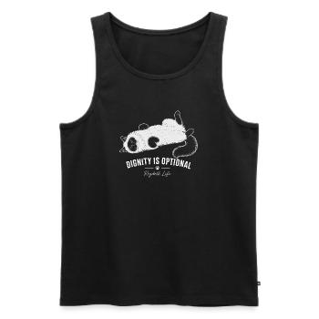 Ragdoll Cat – Dignity is optional - Men's Premium Organic Tank Top - black - Front - Michal (187cm)