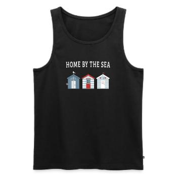 Home by the Sea – Strandhäuser - Männer Premium Bio Tank Top - Schwarz - Vorne - Michal (187cm)