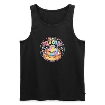 Dumpling in meiner Squishy-Aera Lustig - Männer Premium Bio Tank Top - Schwarz - Vorne - Michal (187cm)