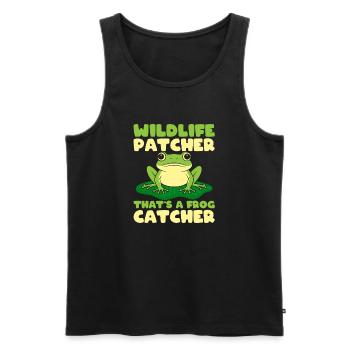 Frog Catcher Wildlife Patcher Catcher Frog - Männer Premium Bio Tank Top - Schwarz - Vorne - Michal (187cm)