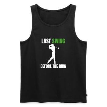 Golf-Junggesellenabschied - Männer Premium Bio Tank Top - Schwarz - Vorne - Michal (187cm)