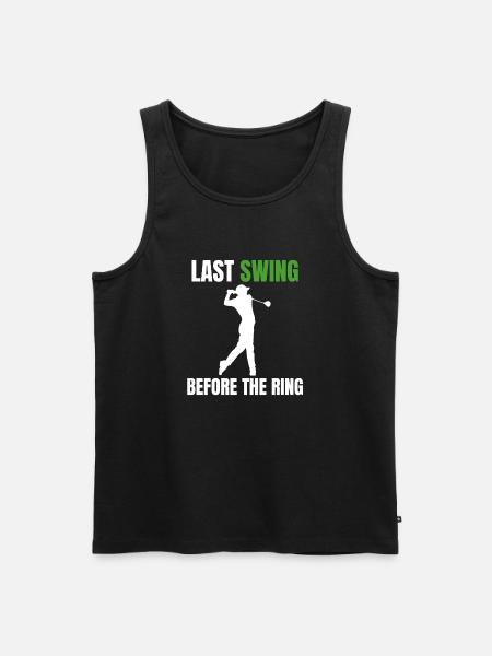 Golf-Junggesellenabschied - Männer Premium Bio Tank Top - Schwarz