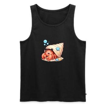 Krebs - Männer Premium Bio Tank Top - Schwarz - Vorne - Michal (187cm)
