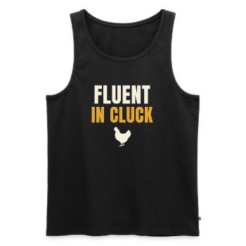 Fluent en poulet à caquet - Débardeur bio Premium Homme - noir - Devant - Michal (187cm)
