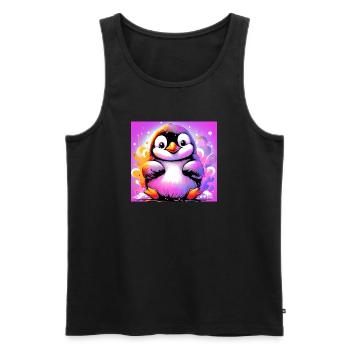 pingouin - Débardeur bio Premium Homme - noir - Devant - Michal (187cm)