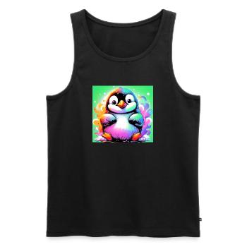pingouin - Débardeur bio Premium Homme - noir - Devant - Michal (187cm)