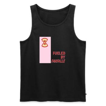 Angetrieben von Farfalle - Männer Premium Bio Tank Top - Schwarz - Vorne - Michal (187cm)