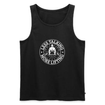 Powerlifting Bodybuilder More Lifting Gym - Men's Premium Organic Tank Top - black - Front - Michal (187cm)