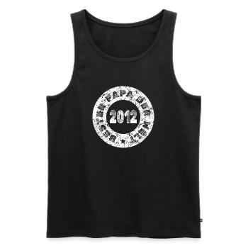 Father's Day 2012 - Men's Premium Organic Tank Top - black - Front - Michal (187cm)