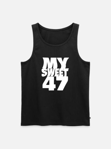 47 - Men's Premium Organic Tank Top - black