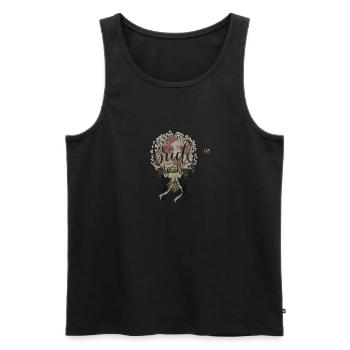 Bridal Bouquet Scripture Bouquet - Men's Premium Organic Tank Top - black - Front - Michal (187cm)