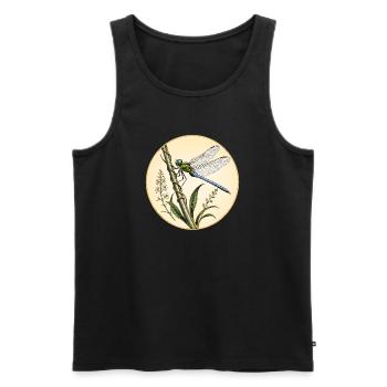 Dragonfly Emperor Anax Imperator - Men's Premium Organic Tank Top - black - Front - Michal (187cm)