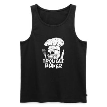 Cake Baking Pastry Chef Cake Baker - Men's Premium Organic Tank Top - black - Front - Michal (187cm)