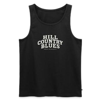 Hill Country Blues North Mississippi - Men's Premium Organic Tank Top - black - Front - Michal (187cm)