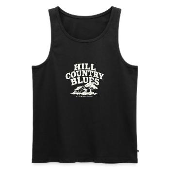 Hill Country Blues North Mississippi - Men's Premium Organic Tank Top - black - Front - Michal (187cm)