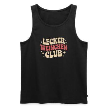 Wine Delicious Wine Club Wine Lovers Red Wine - Men's Premium Organic Tank Top - black - Front - Michal (187cm)