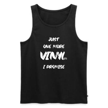 Vinyle - Débardeur bio Premium Homme - noir - Devant - Michal (187cm)