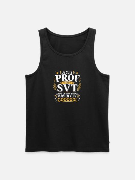 Prof de SVT super cool - Débardeur bio Premium Homme - noir