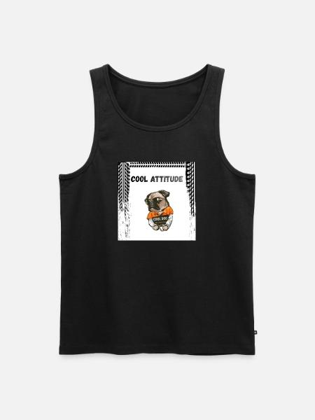 Dog - Men's Premium Organic Tank Top - black