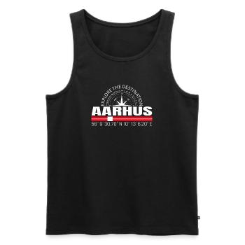 Aarhus - Débardeur bio Premium Homme - noir - Devant - Michal (187cm)