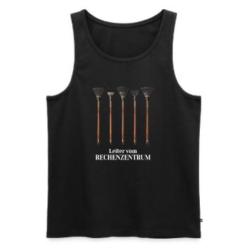 Rechenzentrum Gärtner Baumschule Hobbygärtner - Männer Premium Bio Tank Top - Schwarz - Vorne - Michal (187cm)