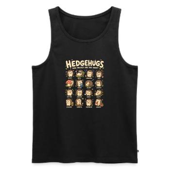 Haies de câlins Mignons Humeur Humeur - Débardeur bio Premium Homme - noir - Devant - Michal (187cm)