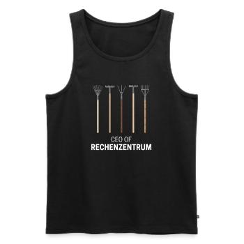 Rechenzentrum - Männer Premium Bio Tank Top - Schwarz - Vorne - Michal (187cm)