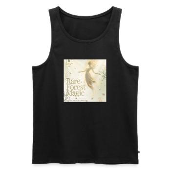 Rare Forest Magic - Men's Premium Organic Tank Top - black - Front - Michal (187cm)