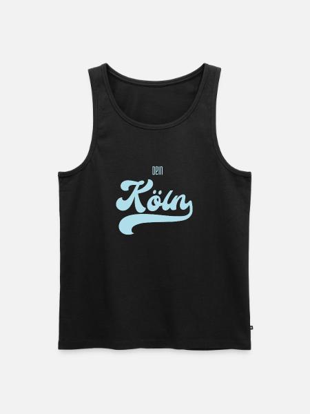 Dein Köln im retro Style - Männer Premium Bio Tank Top - Schwarz