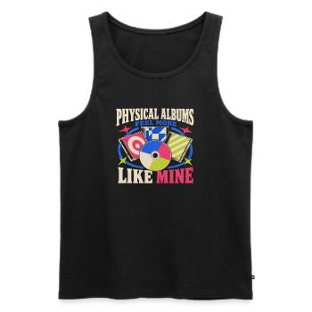 Cd-sammler Kompaktplatte Physisches Medium - Männer Premium Bio Tank Top - Schwarz - Vorne - Michal (187cm)