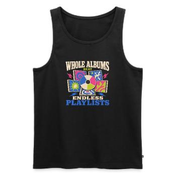 Cd-sammler Kompaktplatte Physisches Medium - Männer Premium Bio Tank Top - Schwarz - Vorne - Michal (187cm)