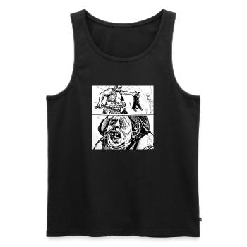 Ein Troll im Dungeons Fantasy-Tinte - Männer Premium Bio Tank Top - Schwarz - Vorne - Michal (187cm)