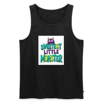 Das süßeste kleine Monster - Männer Premium Bio Tank Top - Schwarz - Vorne - Michal (187cm)