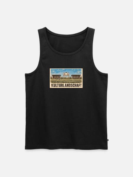Fussball - Kulturlandschaft - Männer Premium Bio Tank Top - Schwarz