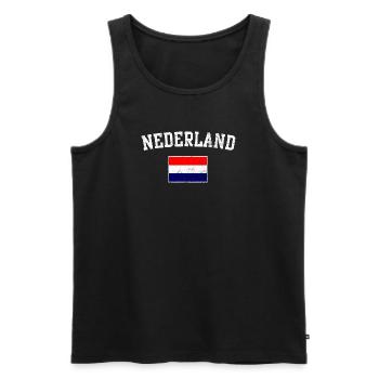 Nederland Arc Flag - Men's Premium Organic Tank Top - black - Front - AI Model Male 178 light (178cm)