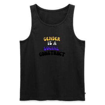 Gender Is A Social Construct - Men's Premium Organic Tank Top - black - Front - Michal (187cm)