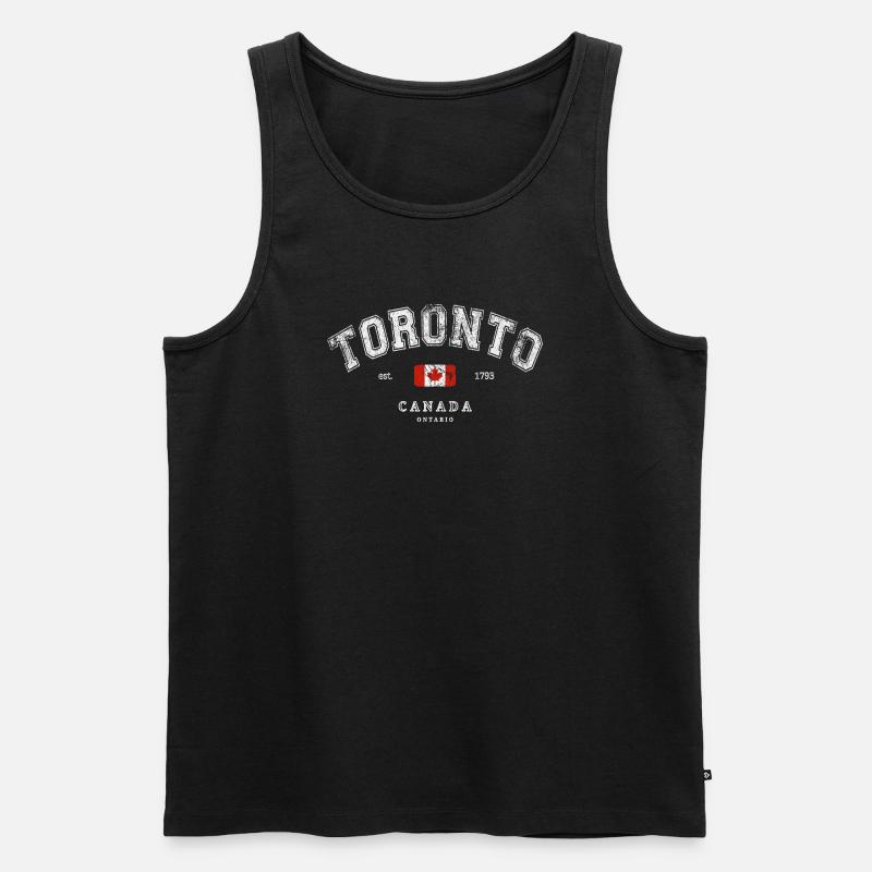 Toronto Canada - Débardeur bio Premium Homme - noir
