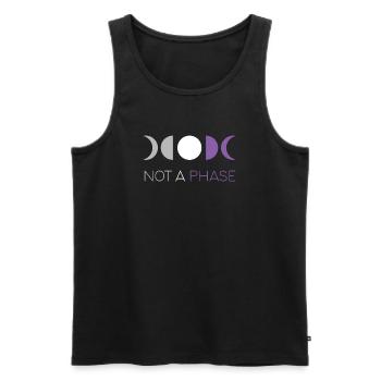 LGBTQ Pride Month - Not a Phase - Asexual - Men's Premium Organic Tank Top - black - Front - Michal (187cm)