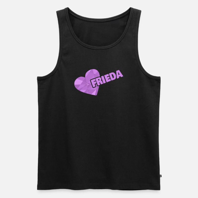 Frieda as a crown - Men's Premium Organic Tank Top - black