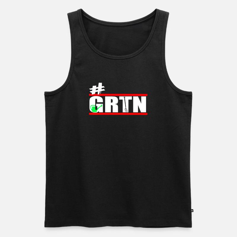 Garten - Gärtner - Gärtnern - GRTN  - Männer Premium Bio Tank Top - Schwarz