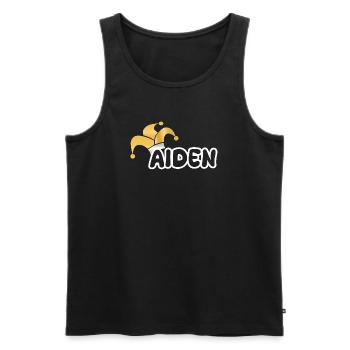 Carnival Aiden - Men's Premium Organic Tank Top - black - Front - AI Model Male 178 light (178cm)