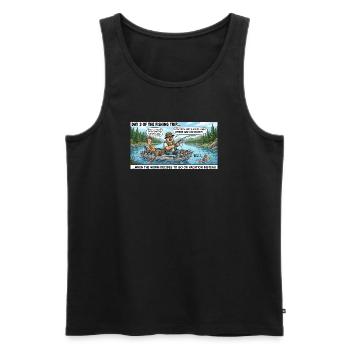 Bass Bandits Angeltour - Männer Premium Bio Tank Top - Schwarz - Vorne - Michal (187cm)
